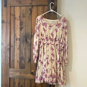 Pink blush Floral Maternity Dress